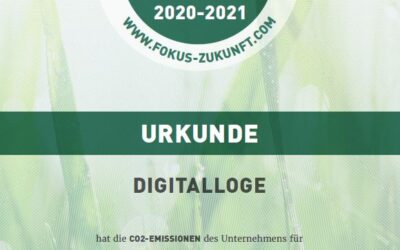 Die Digi­tal­Lo­ge ist ein kli­ma­neu­tra­les Unternehmen